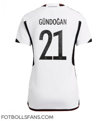 Tyskland Ilkay Gundogan #21 Replika Hemmatröja Damer VM 2022 Kortärmad